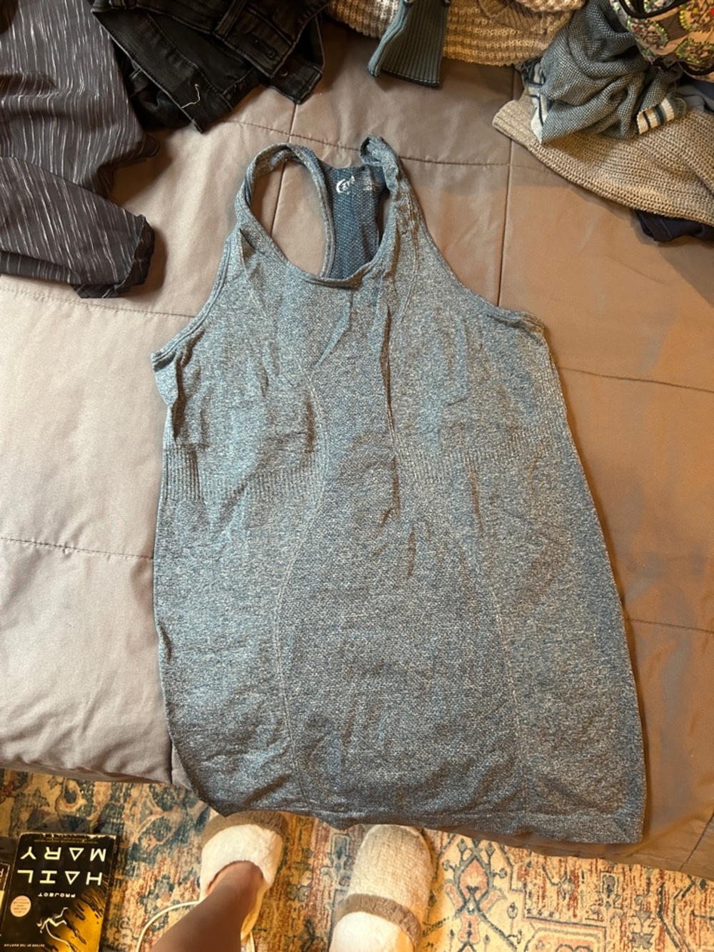 ZYIA Heather Gray Racerback Tank